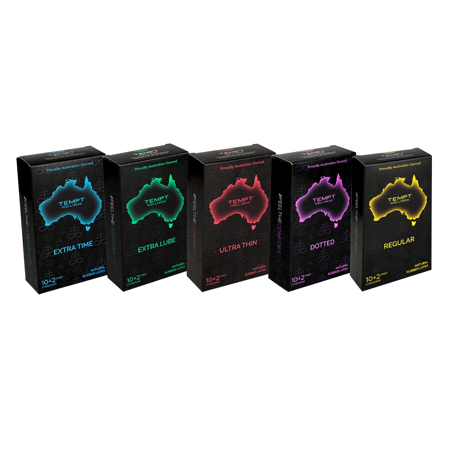 Tempt Regular, Dotted, Extra Lube, Ultra Thin And Extra Time Condoms