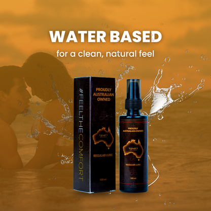 Tempt Wellness Water-Based Personal Lubricant Gel 100ml | Long Lasting Smooth Lubrication | Non-Sticky Formula | Easy to Wash | Gentle & Skin Friendly | Intimate Wellness Lubricant