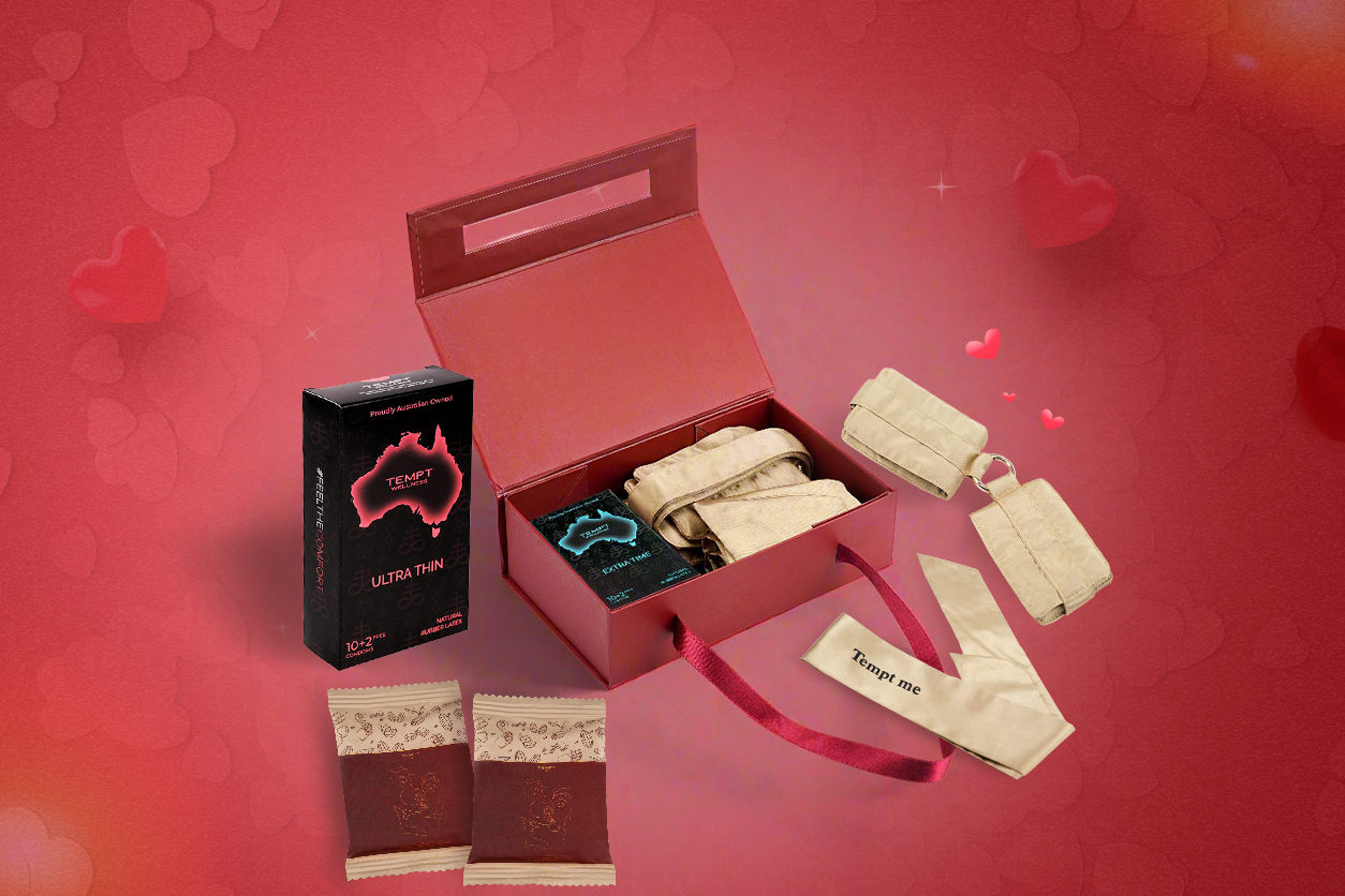 Assorted Gift Box Double Trouble (1 Extra Time Condom and 1 Ultra Thin Condom)