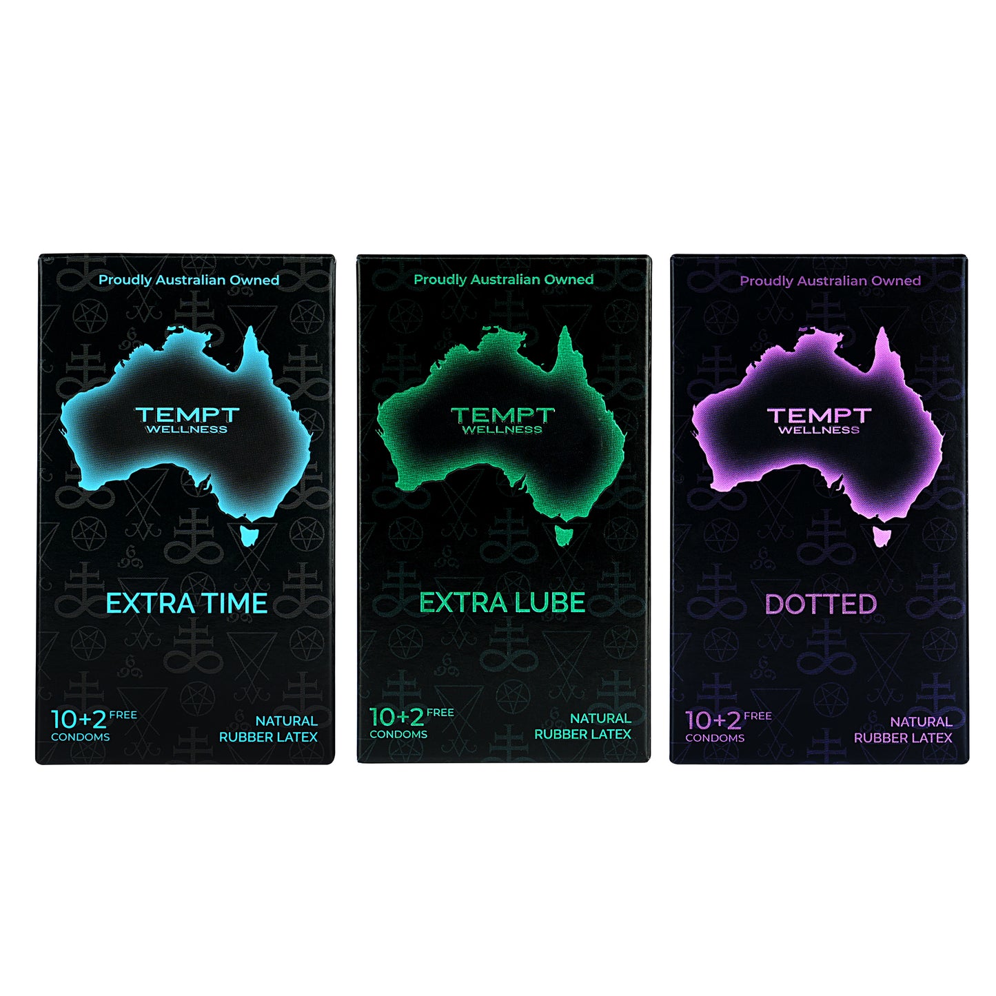 Tempt Extra Time, Extra Lube And Dotted Condoms