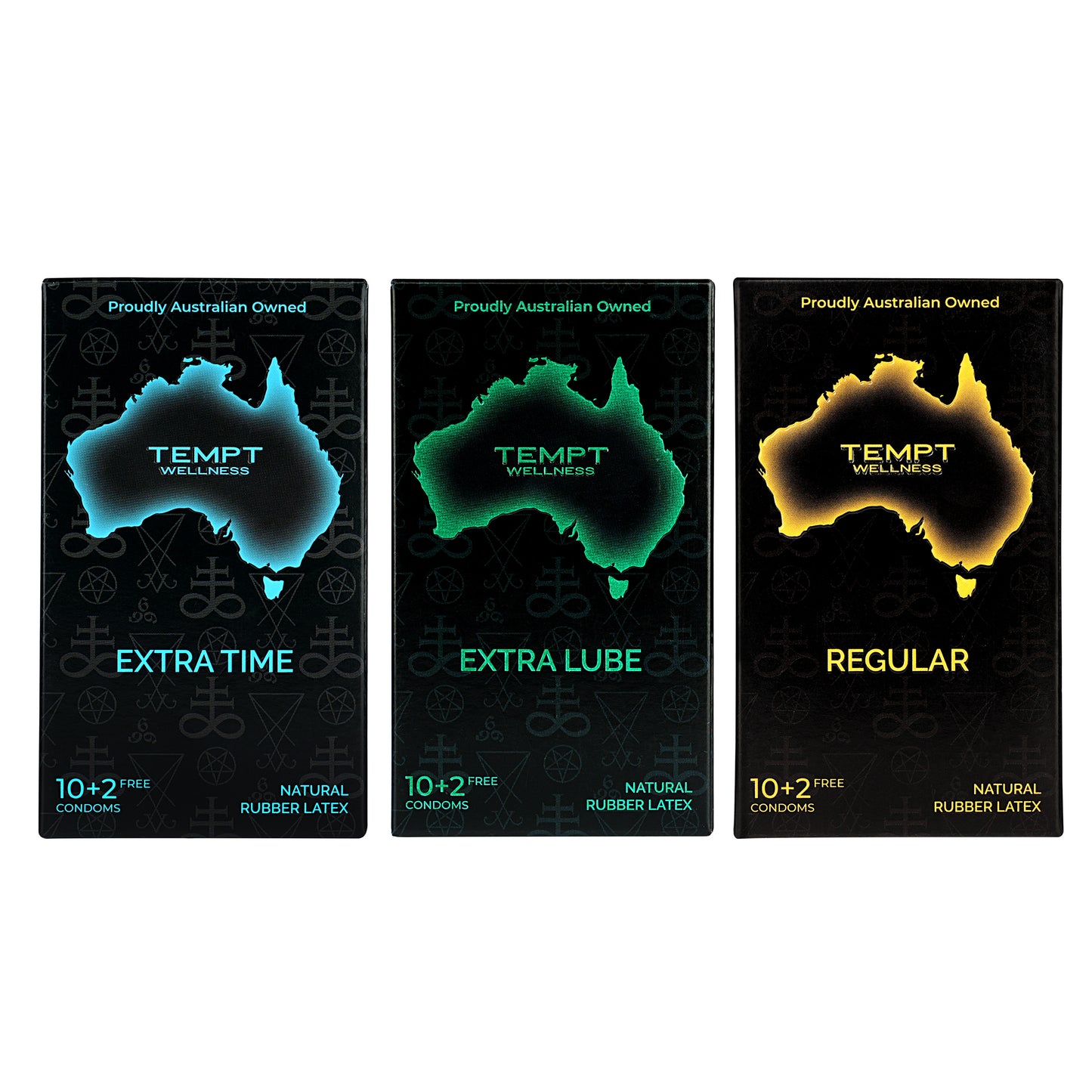 Tempt Extra Time, Extra Lube And Regular Condoms