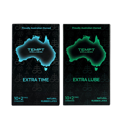 Tempt Extra Time And Extra Lube Condoms