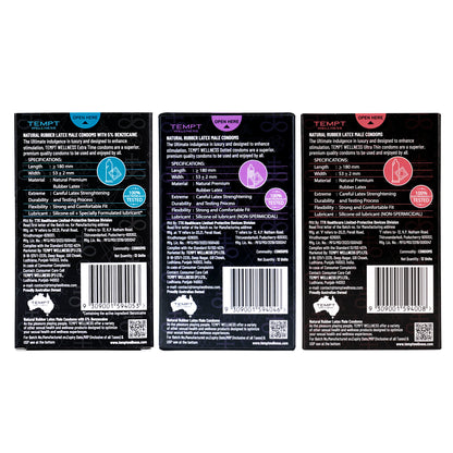 Tempt Extra Time, Dotted And Ultra Thin Condoms