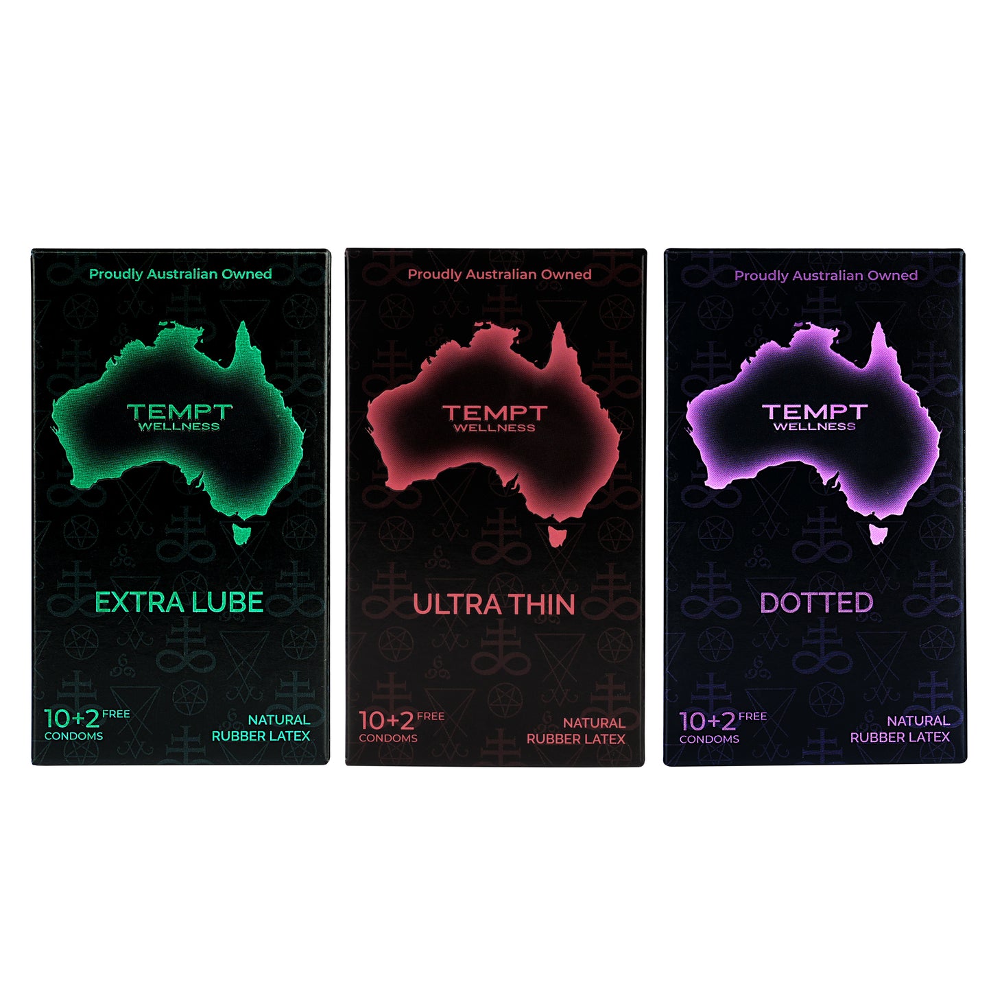 Tempt Extra Lube, Ultra Thin And Dotted Condoms