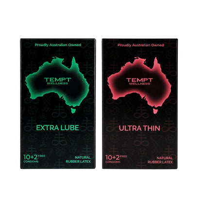 Tempt Extra Lube And Ultra Thin Condoms