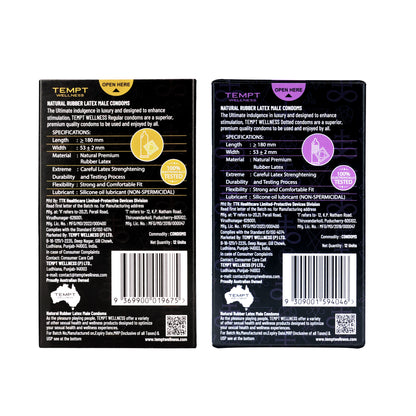 Tempt Regular And Dotted Condoms