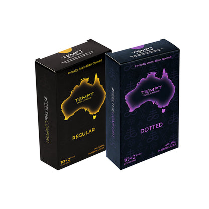 Tempt Regular And Dotted Condoms